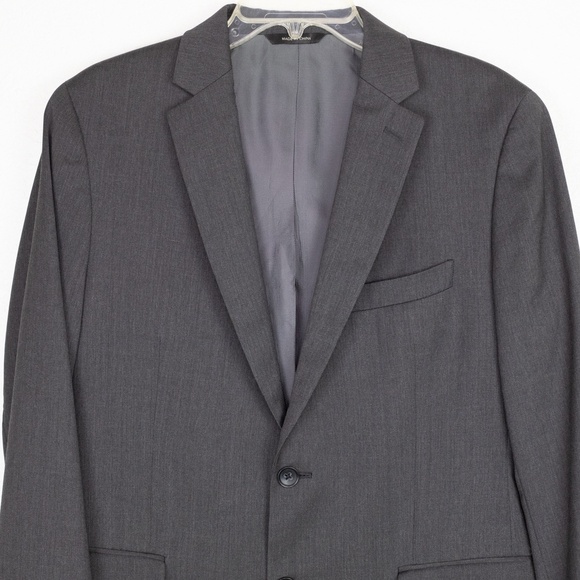 Banana Republic Tailored Fit Gray Blazer Cerruti Wool Size 40S - Picture 4 of 8